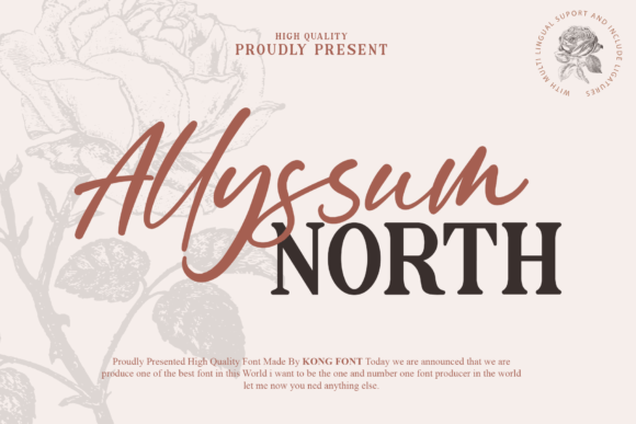 Allyssum North: A Playful Handwritten Script for Modern Design