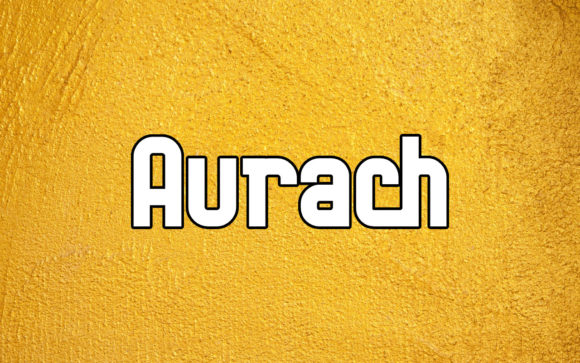 Aurach: The Cool, Thick Display Font for Bold Branding