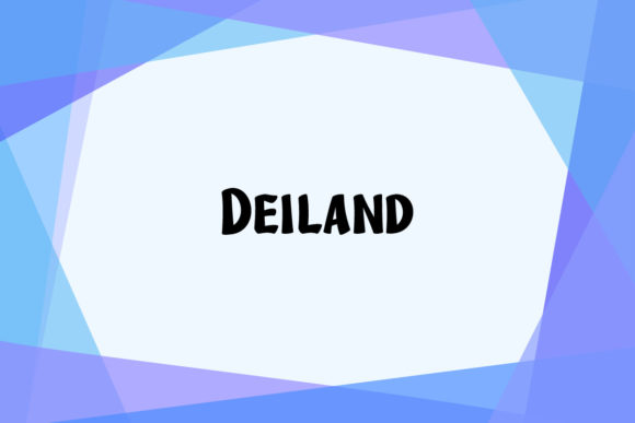 Deiland: The Playful Display Font for Modern Creatives