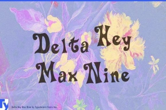 Delta Hey Max Nine: A Playful Retro Curly Display Font