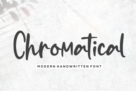 Discover Chromatical: A Paint-Brushed Script for Bold Designs