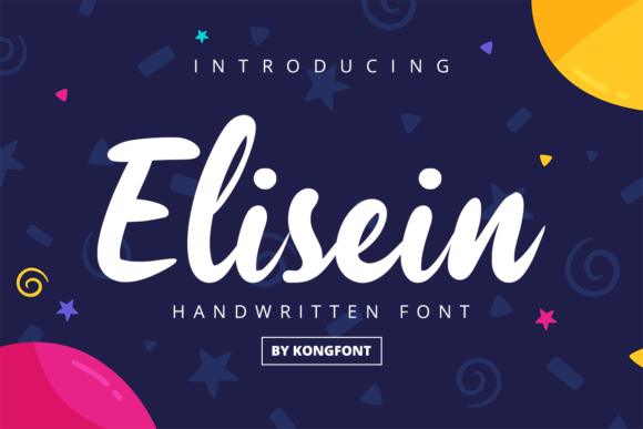 Elisein: A Playful Script Font for Modern Projects