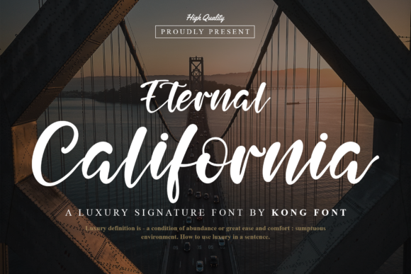 Eternal California: A Handwritten Script Font for Modern Creatives