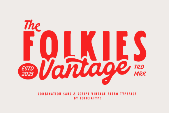 Folkies Vantage: A Font Duo for Authentic Branding