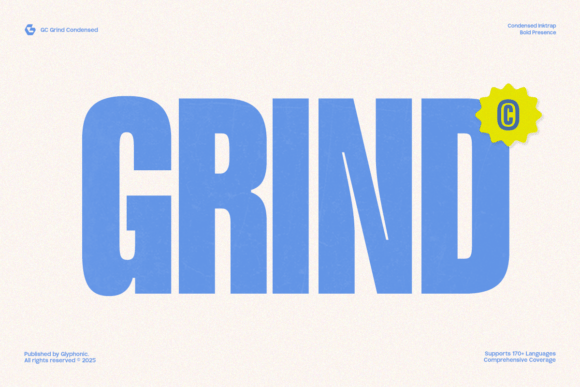GC Grind: The Bold Condensed Typeface for High-Impact Design