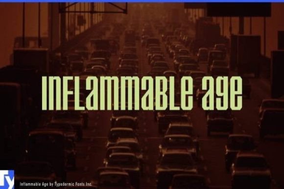 Ignite Your Designs with the Inflammable Age Font