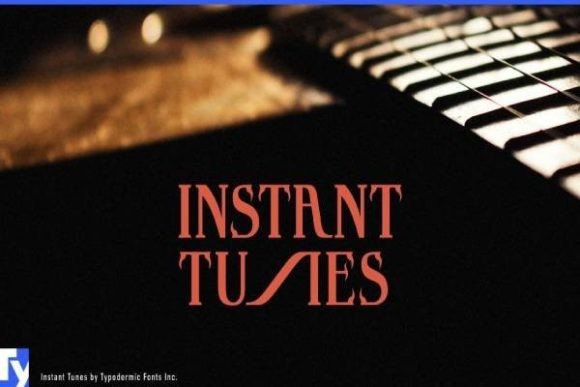 Instant Tunes: A Victorian Display Font with Gonzo Spirit
