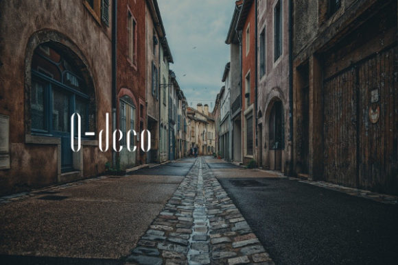 O-deco: A Display Font for Modern Elegance
