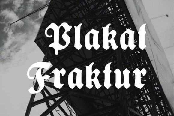 Plakat Fraktur: Command Attention with This Bold Blackletter Font