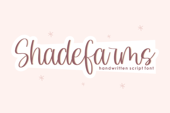 Shadefarms: A Playful Script Font That Makes Ideas Stand Out