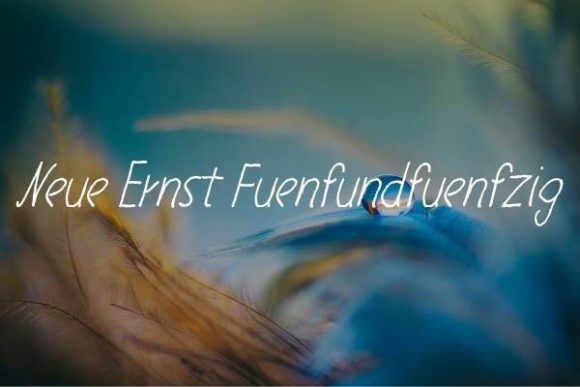 Why Neue Ernst Fuenfundfuenfzig Could Be Your Next Favorite Creative Font